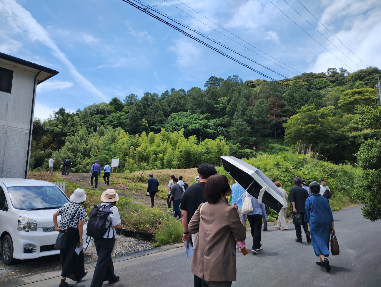 里山プロジェクトin宇刈の土地見学